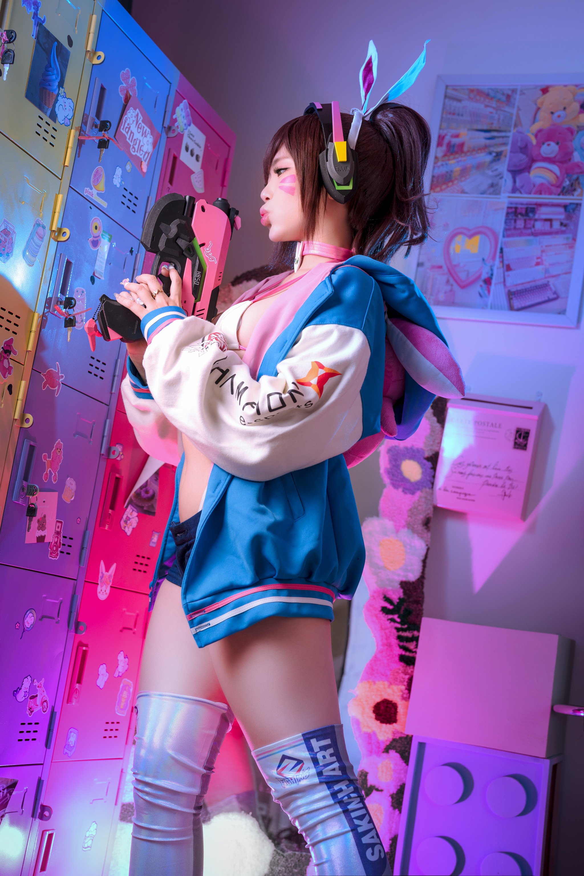 图片[1]-ZinieQ – NO.127 D.Va Sakimichan Art[39P]-XikXak